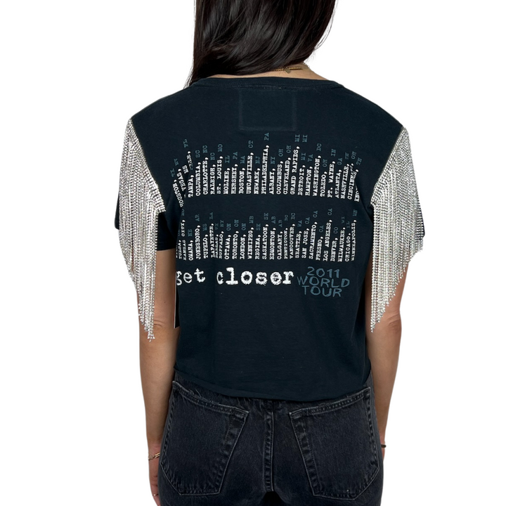 VINTAGE RHINESTONED KEITH URBAN TSHIRT | MENS S