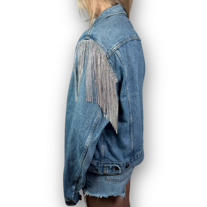 VINTAGE RHINESTONE FRINGE JACKET