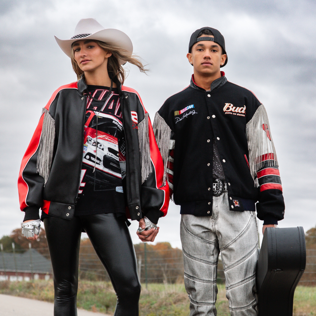 VINTAGE RHINESTONED NASCAR TSHIRT