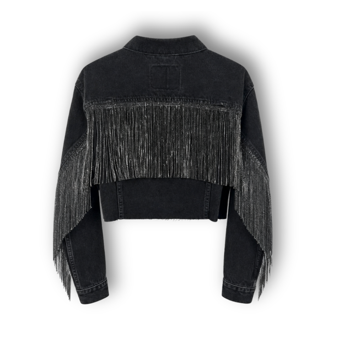 VINTAGE RHINESTONE FRINGE JACKET