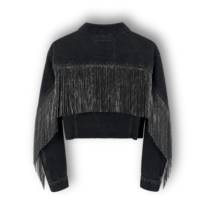 VINTAGE RHINESTONE FRINGE JACKET