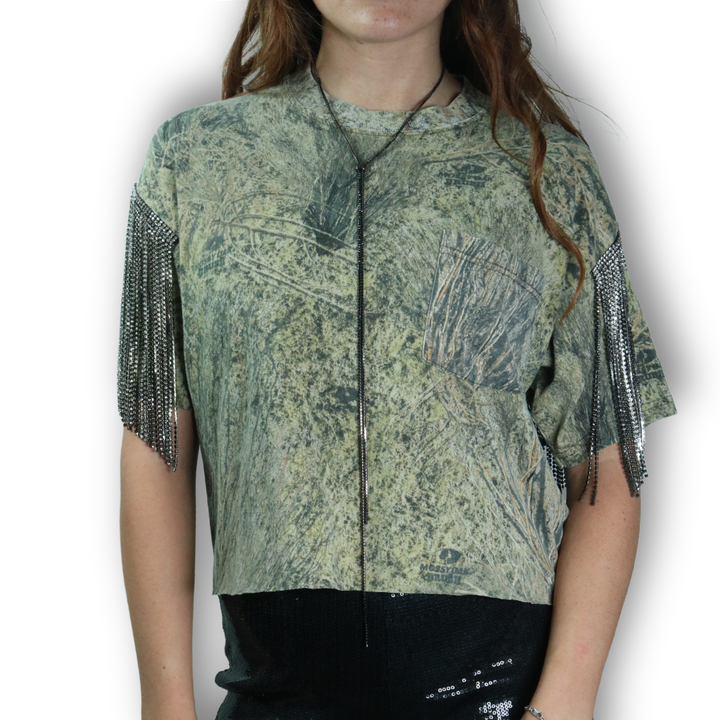 VINTAGE RHINESTONE CAMO TSHIRT
