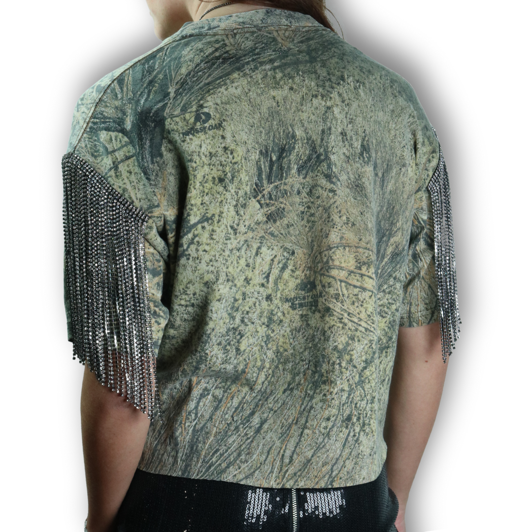 VINTAGE RHINESTONE CAMO TSHIRT