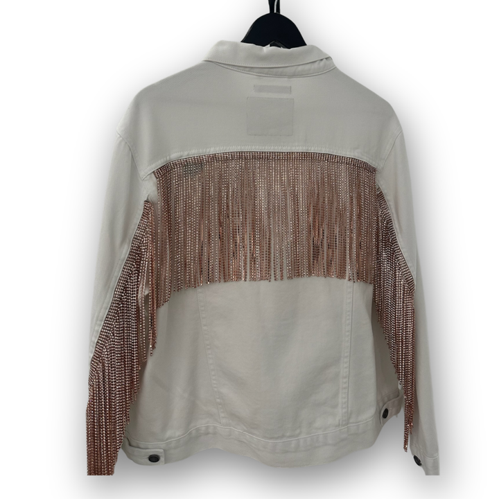 SAMPLE SALE RHINESTONE FRINGE JACKET