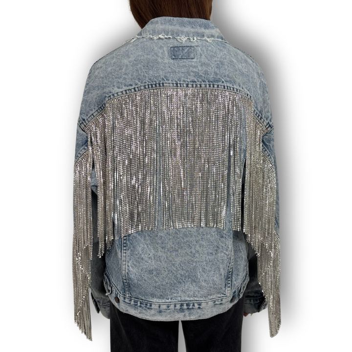 VINTAGE RHINESTONE FRINGE JACKET