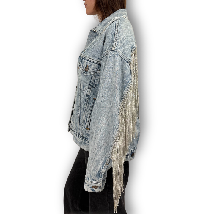 VINTAGE RHINESTONE FRINGE JACKET