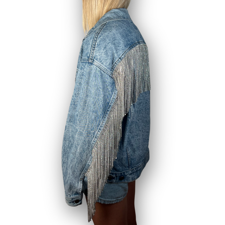 VINTAGE RHINESTONE FRINGE JACKET