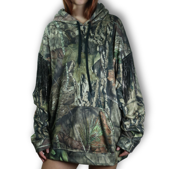 VINTAGE RHINESTONE CAMO SWEATSHIRT