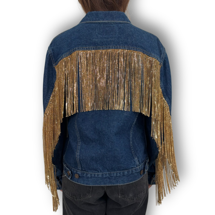 VINTAGE RHINESTONE FRINGE JACKET
