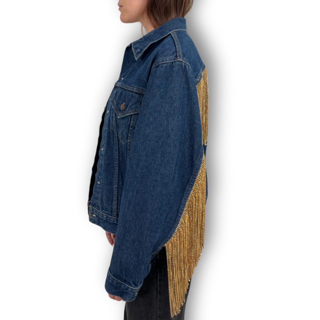 VINTAGE RHINESTONE FRINGE JACKET