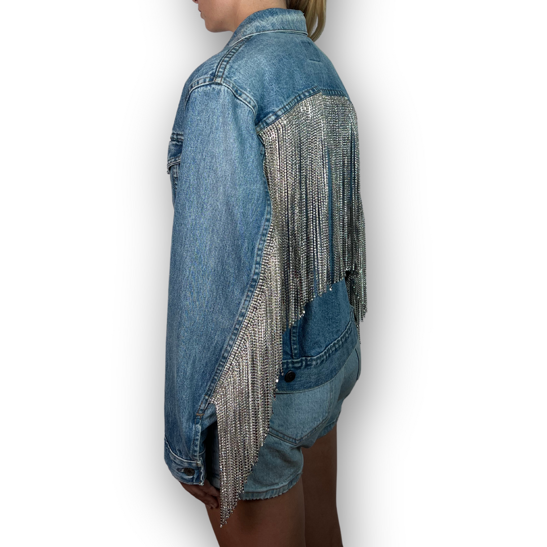 VINTAGE RHINESTONE FRINGE JACKET