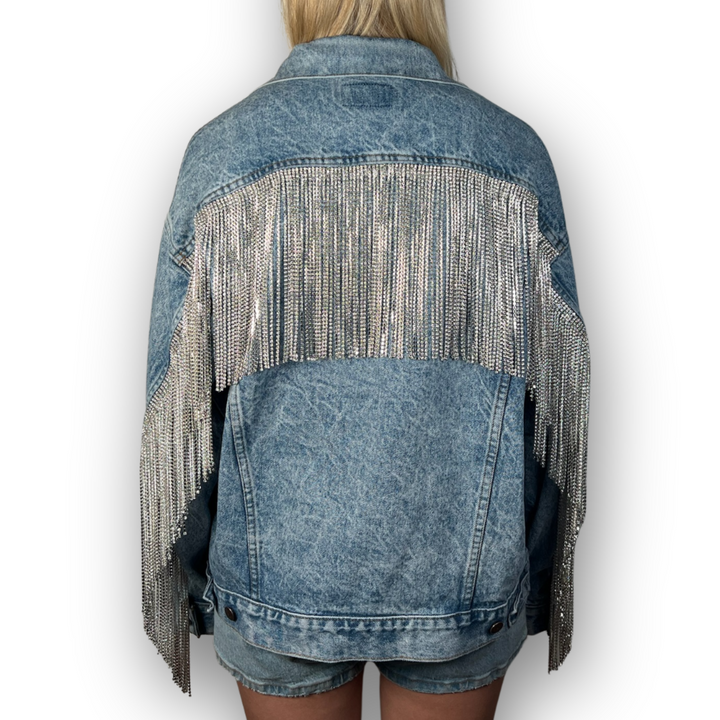 VINTAGE RHINESTONE FRINGE JACKET