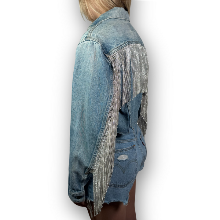 VINTAGE RHINESTONE FRINGE JACKET