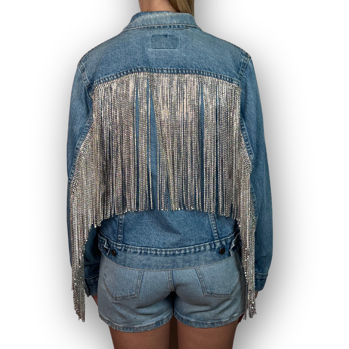 VINTAGE RHINESTONE FRINGE JACKET