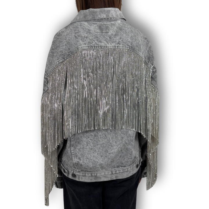 VINTAGE RHINESTONE FRINGE JACKET
