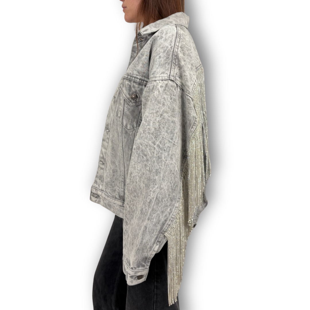 VINTAGE RHINESTONE FRINGE JACKET