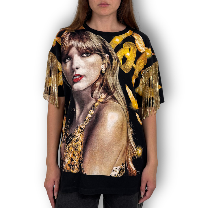VINTAGE RHINESTONE FRINGE TAYLOR SWIFT TSHIRT