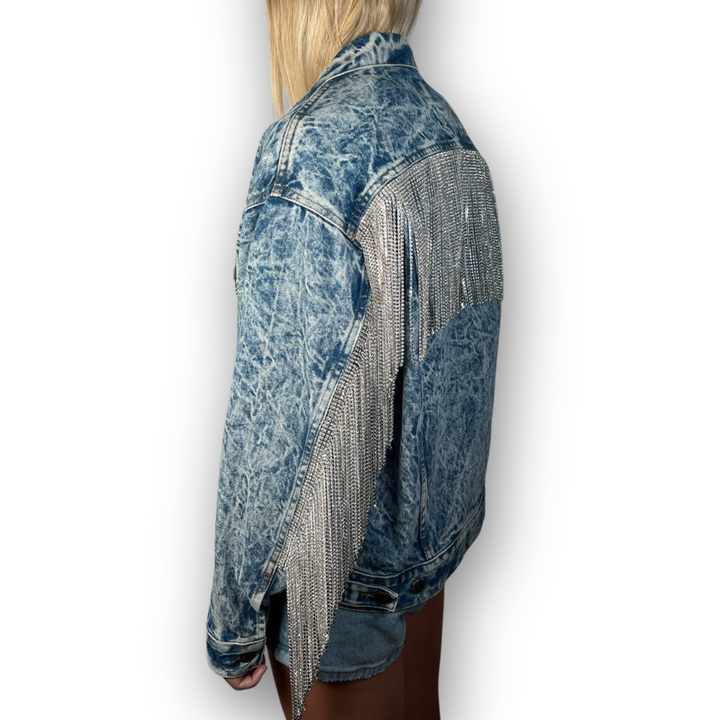 VINTAGE RHINESTONE FRINGE JACKET