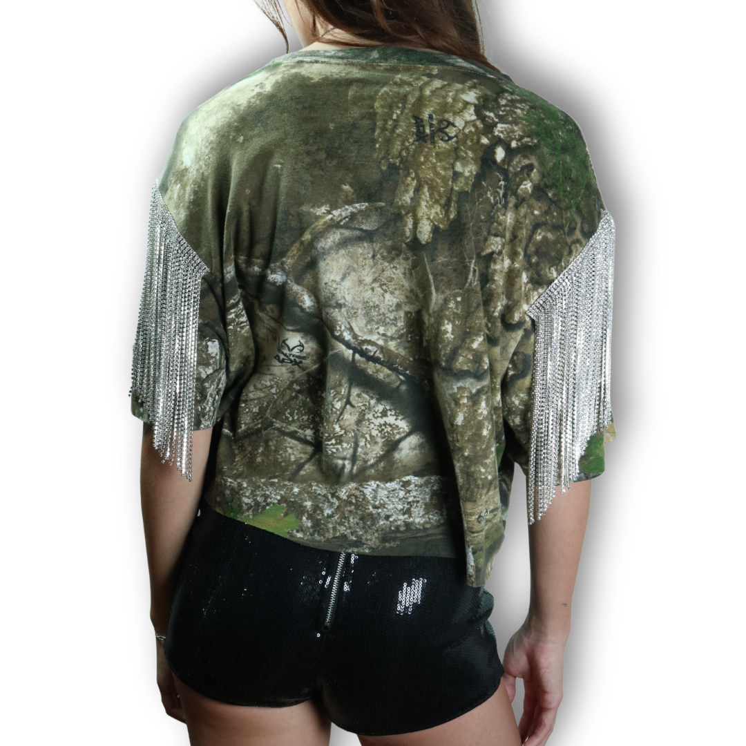 VINTAGE RHINESTONE CAMO TSHIRT