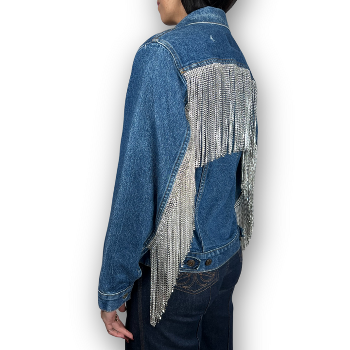 VINTAGE RHINESTONE FRINGE JACKET