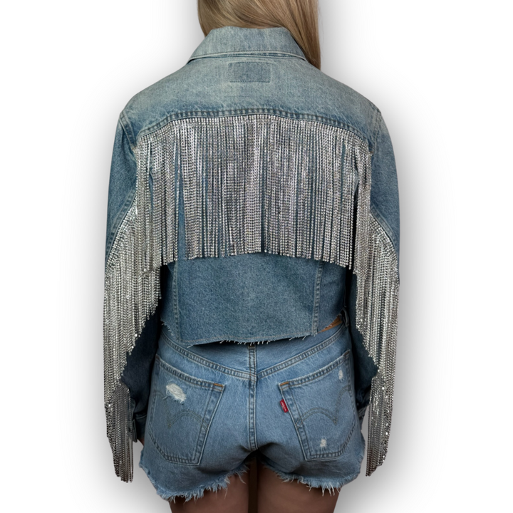 VINTAGE RHINESTONE FRINGE JACKET