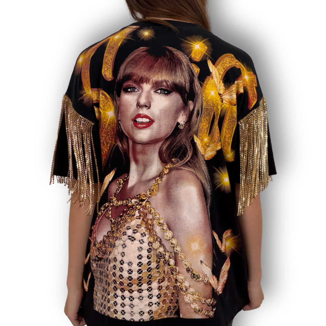 VINTAGE RHINESTONE FRINGE TAYLOR SWIFT TSHIRT