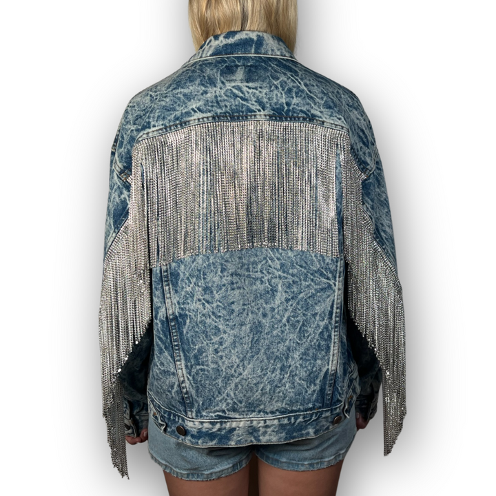 VINTAGE RHINESTONE FRINGE JACKET