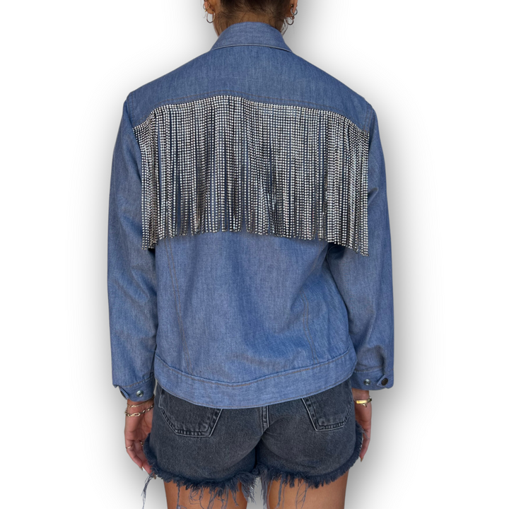 VINTAGE RHINESTONE FRINGE JACKET