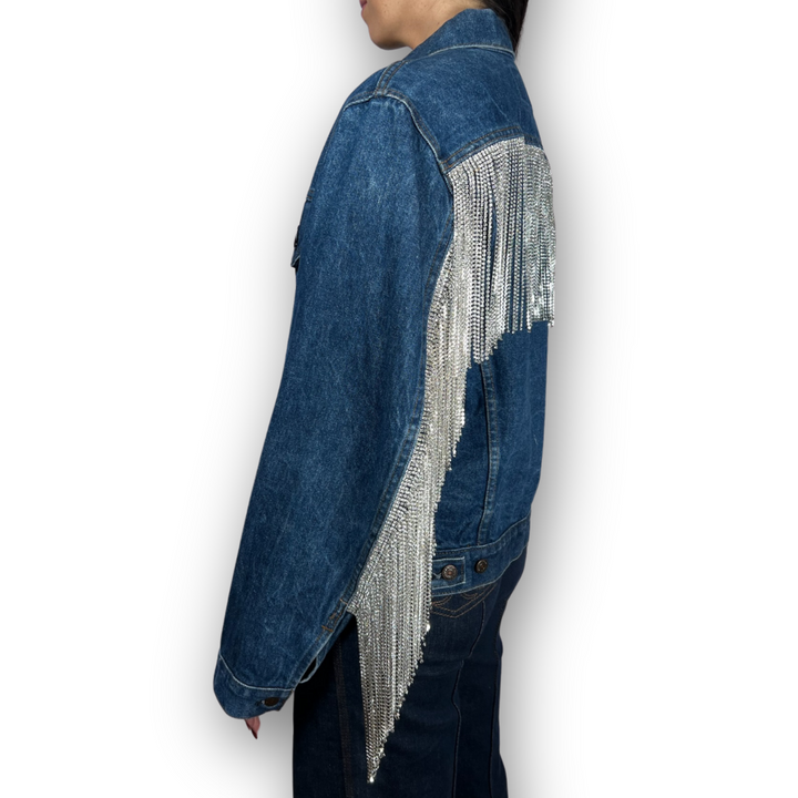 VINTAGE RHINESTONE FRINGE JACKET