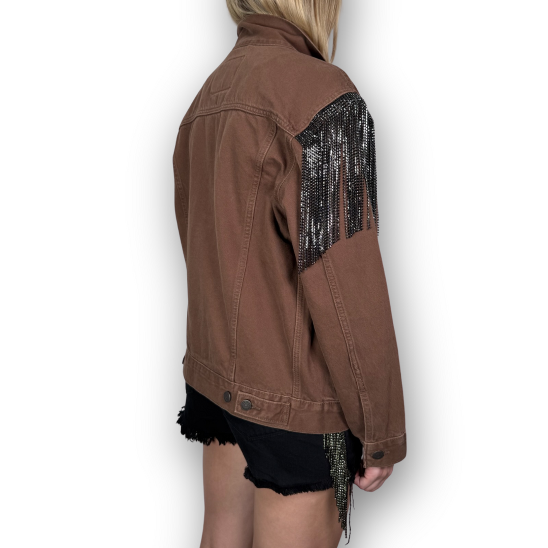 VINTAGE RHINESTONE FRINGE JACKET