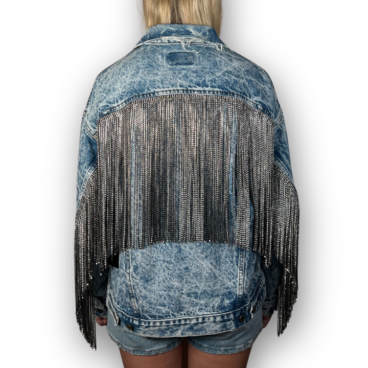 VINTAGE RHINESTONE FRINGE JACKET