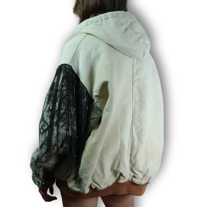 VINTAGE RHINESTONE CAMO SWEATSHIRT