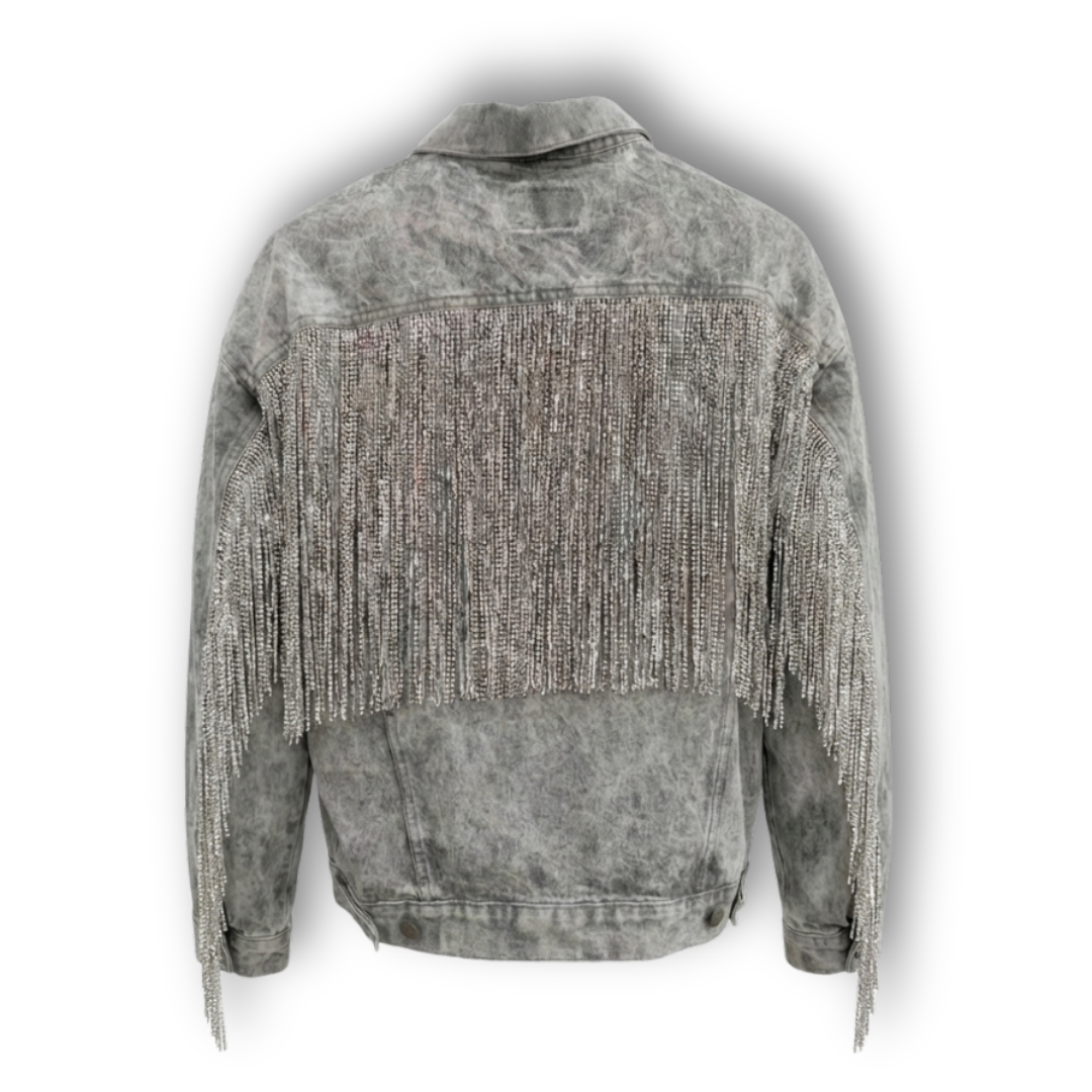 VINTAGE RHINESTONE FRINGE JACKET