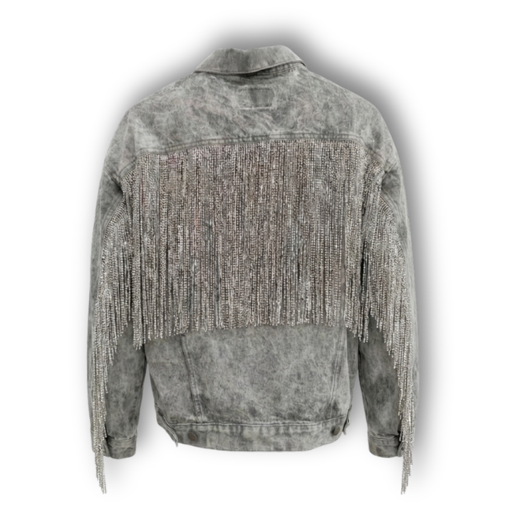 VINTAGE RHINESTONE FRINGE JACKET