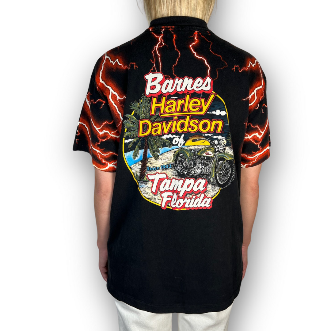 VINTAGE RHINESTONED HARLEY-DAVIDSON TSHIRT | MENS M