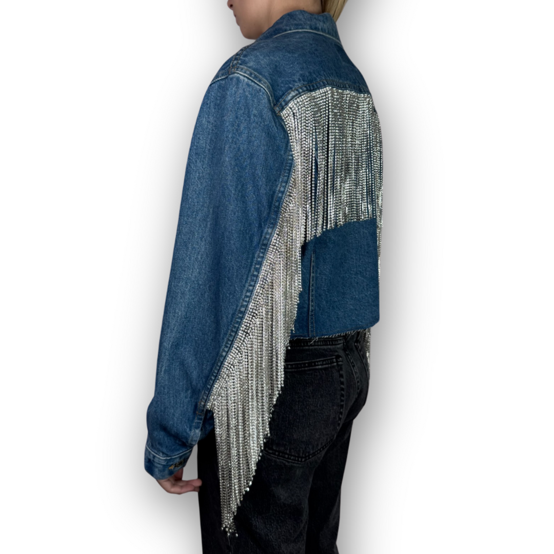 VINTAGE RHINESTONE FRINGE JACKET