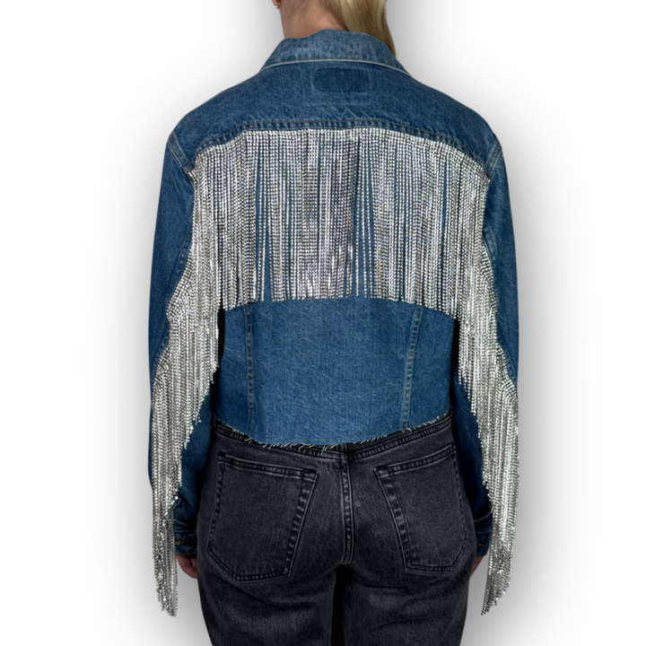 VINTAGE RHINESTONE FRINGE JACKET