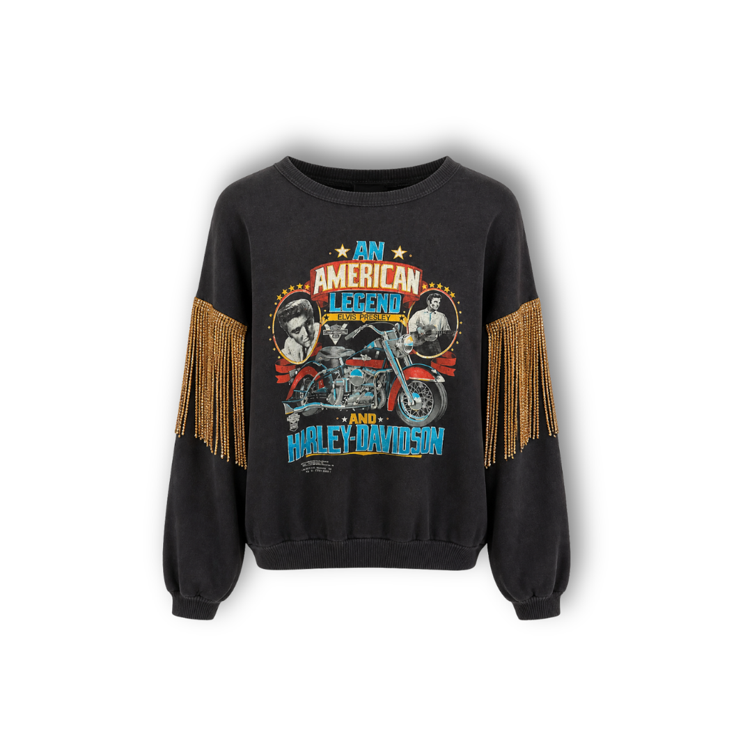 VINTAGE RHINESTONE ELVIS PRESLEY SWEATSHIRT