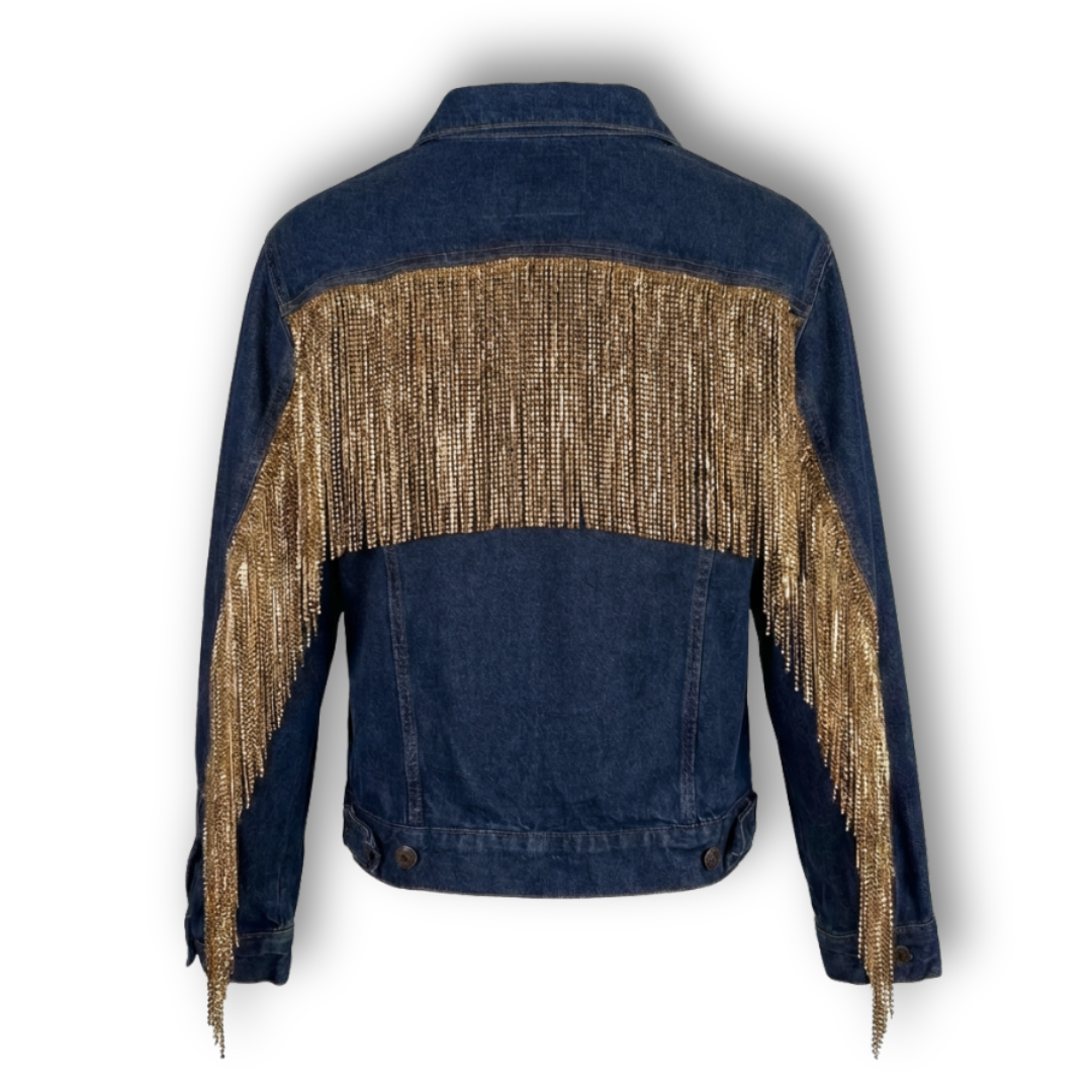 VINTAGE RHINESTONE FRINGE JACKET