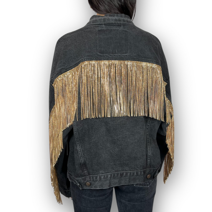 VINTAGE RHINESTONE FRINGE JACKET