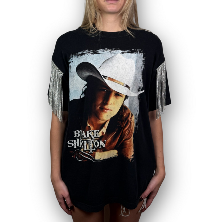 VINTAGE RHINESTONED BLAKE SHELTON TSHIRT | MENS L