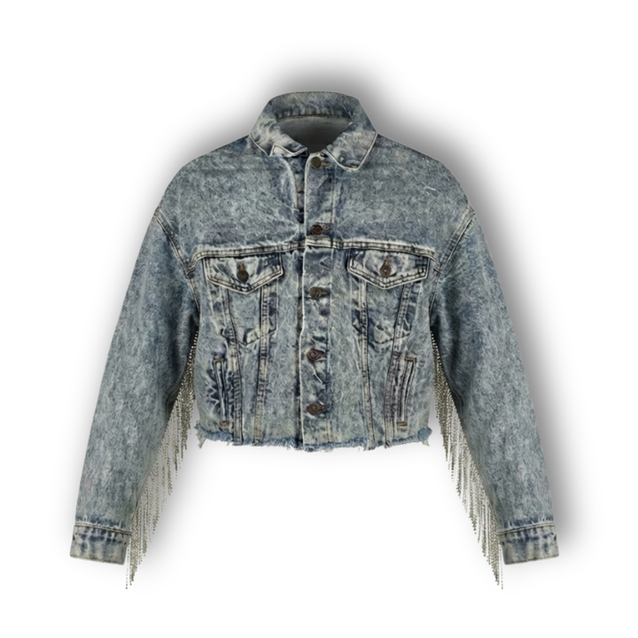 VINTAGE RHINESTONE FRINGE JACKET
