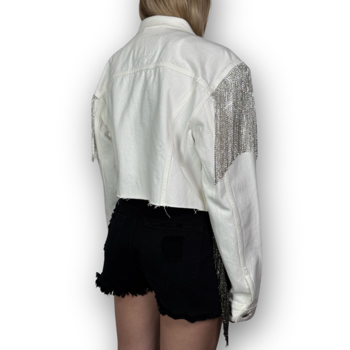 VINTAGE RHINESTONE FRINGE JACKET