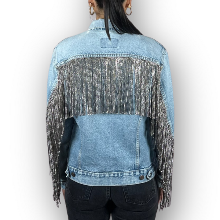 VINTAGE RHINESTONE FRINGE JACKET