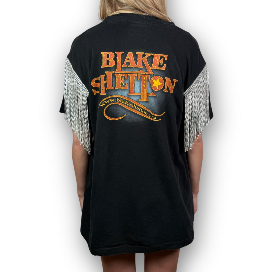 VINTAGE RHINESTONED BLAKE SHELTON TSHIRT | MENS L