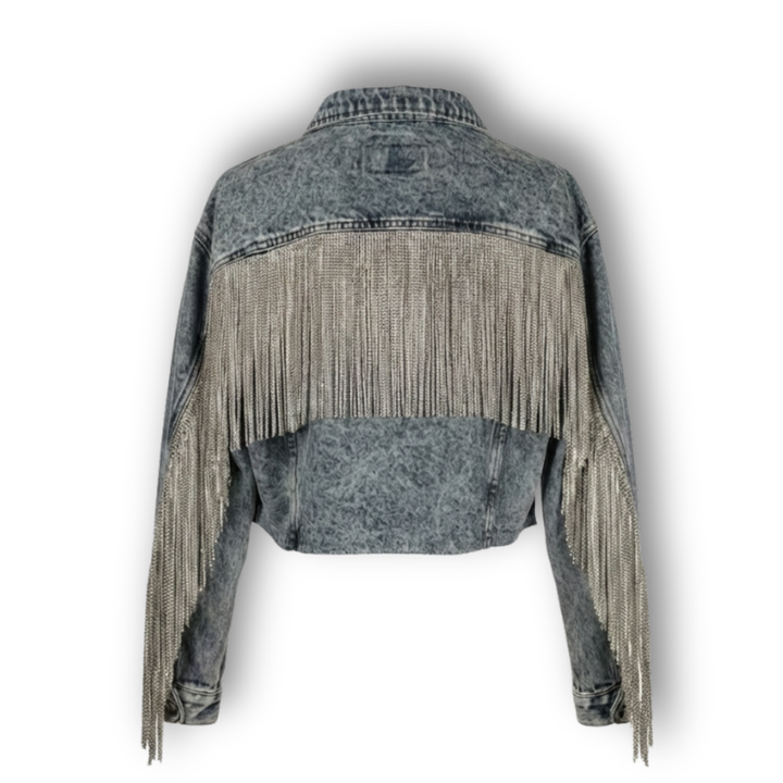 VINTAGE RHINESTONE FRINGE JACKET