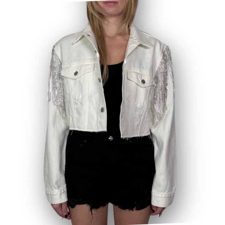 VINTAGE RHINESTONE FRINGE JACKET