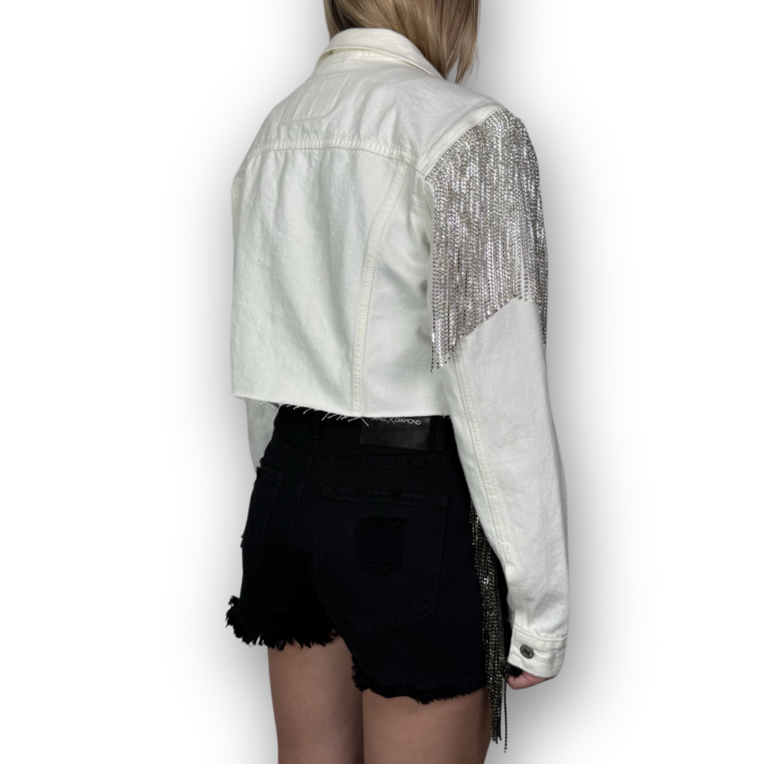 VINTAGE RHINESTONE FRINGE JACKET