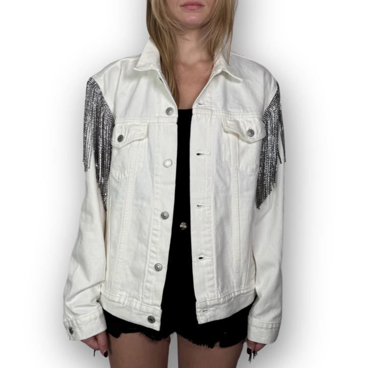 VINTAGE RHINESTONE FRINGE JACKET