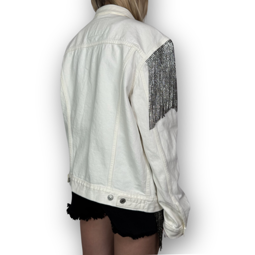 VINTAGE RHINESTONE FRINGE JACKET